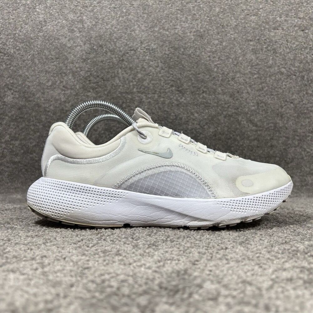 Nike React Escape Run CV3817-105 Womens Size 9 White Athletic Running Shoes Used